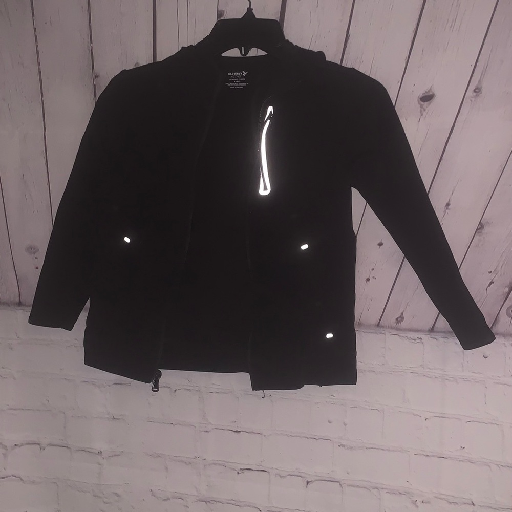 Old Navy Active Black Fleece Jacket